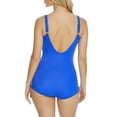 thumbnail image 2 of Solids V-Neck Sarong One-Piece Swimsuit, 2 of 2