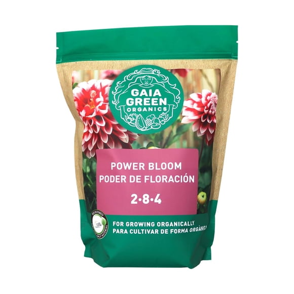 Gaia Green 2-8-4 Power Bloom 2kg - Idéal pour des Fleurs Plus Grosses, Plus de Tomates et des Plantes Plus Saines