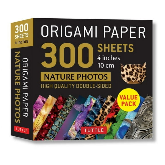 Origami Paper 300 Sheets Nature Photo Patterns 4 (10 CM): Tuttle Origami Paper: Double-Sided Origami Sheets Printed with 12 Different Designs (Other)