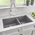 thumbnail image 5 of Blanco Ka-441125 Precis 33" Drop In Double Basin Granite Composite Kitchen Sink -, 5 of 7