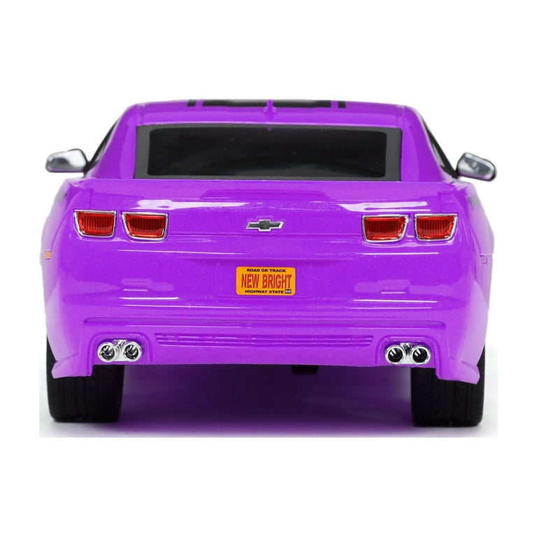 '10 CAMARO SS ミニカー 紫 New Bright (1:10) Chevy Camaro Battery Radio Control Purple