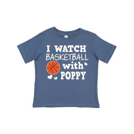 

Inktastic I Watch Basketball with Poppy Gift Toddler Boy Girl T-Shirt