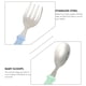 thumbnail image 3 of BRIGHTFUFU 6pcs Cucharas y horquillas creativas de acero inoxidable para niños (color surtido), 3 of 8