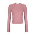 thumbnail image 6 of yillto Womens Long Sleeve Tight Shirts Basic Crew Neck Workout Tees Clothes Going out Fashion Undershirts, 6 of 7