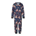 thumbnail image 3 of Nituyy Matching Family Pajamas Sets Christmas PJ's Sleepwear Printed Top with Plaid Bottom, 3 of 10
