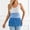 Blue, variant on Sleeveless Knit Tennis Top with Color Blocking Tassel Detail for Casual Summer Lightweight Lined Knitwear with Versatile Styling Orange S