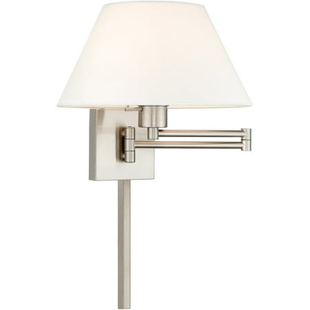 

Wall Sconces 1 Light Fixtures With Brushed Nickel Finish Steel Material Medium 12 100 Watts