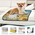thumbnail image 5 of Washable Pet Pee Pads with Super Absorbent Reusable Training Pads for Dogs & Cats Cat Lies in The Sunflowers, 5 of 7