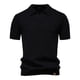 thumbnail image 2 of pstuiky camisetas para hombre, Suéter informal de manga corta con cuello vuelto, cómodo y liso para hombre ropa de hombre s, 2 of 4