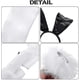 thumbnail image 3 of Bunny Costume Set for Christmas Easter Cosplay - Includes Bunny Ear Headband, Collar Bow Tie, Cuffs, Long Black Gloves, and Bunny Rabbit Tail Accessor, 3 of 5