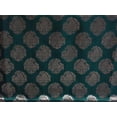 thumbnail image 4 of RICH 100% PURE SILK BROCADE 3.15 YARDS CUT LENGTH FOREST GREEN X GOLD, 4 of 7