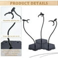 thumbnail image 4 of 3Pcs Action Figure Stand Doll Figure Stand Black Assembly Action Figure Holder Hexagon Display Holder with 12pcs Waist Clips Adjustable Bone Acrylic Support for Dolls Action Figure, 4 of 6