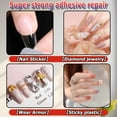 thumbnail image 5 of 6-pack Waterproof Nail Glue Quick-Dry | Large Capacity | Strong Adhesive Gel | For Press-On Nails, False Nails & Nail Art | Salon Professional Quality | Long-Lasting | 401 Super Firm Formula | Extra, 5 of 10