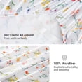 thumbnail image 4 of REJODA-Floral King Sheet Set - 4 Piece Vintage Botanical Flower and Leaves Patterned Bed Sheets - Soft, Breathable Microfiber Sheets with Deep Pocket, Non-Slip Fitted Sheets & Pillowcases, 4 of 4