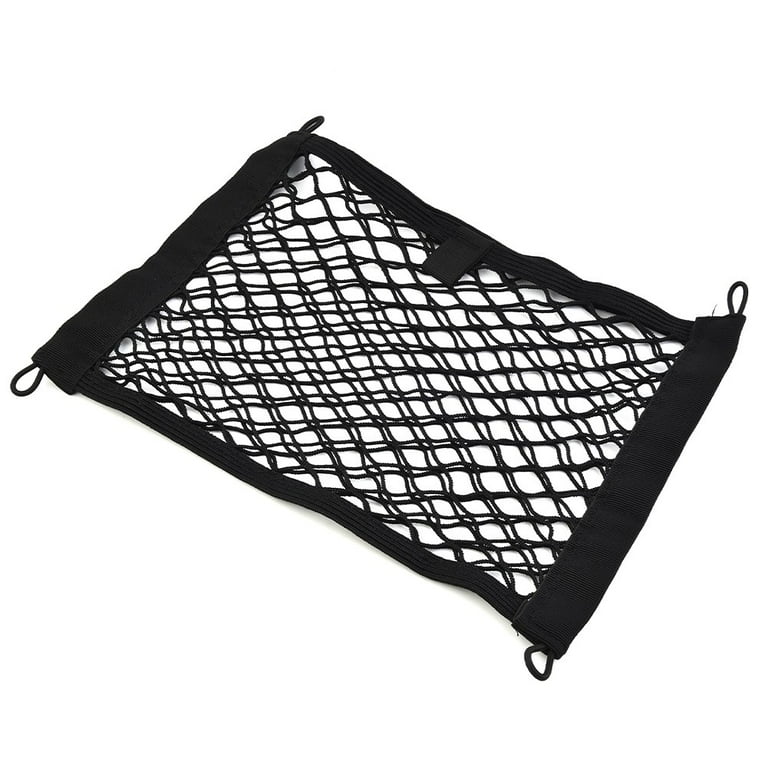 Stretchable Small Cargo Net Pocket Storage Mesh Net Elastic Automotive  Cargo Nets Storage Pouch with 4Pcs Mounting Screws and Hooks for Truck Car  SUV