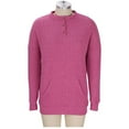 thumbnail image 6 of ZHYou No Boundaries Womens Sweatshirts,Ribbed Knit,Pullover,Drawstring,Hood Casual Tops,Soft Warm Hoodies Sweaters,Hot Pink,Size L, 6 of 7
