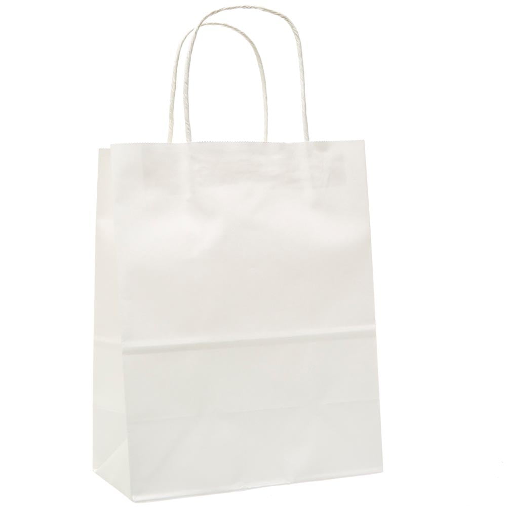 Medium White Kraft Gift Bags