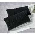 thumbnail image 2 of Home Soft Things Super Soft Decorative Pillow Covers, Set of 2, Jet Black, 14" x 26", 2 of 3