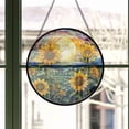 thumbnail image 3 of Stained Glass Window Hanging Sunflowers - Stained Glass Window Hanging Sunflowers, Festival Gift Ornament, Home Wall & Window Art, Brightens Any Space with Light, 3 of 6