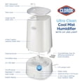 thumbnail image 4 of Clorox Ultra Clean Cool Mist Air Humidifier for Room with UV LED Light, Filter Free Design, 4 Liter Tank, White, 4 of 14
