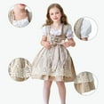 thumbnail image 2 of XXWXYD Kids German Dirndl Dress 𝖮ktoberfest Dress Bavarian Traditional Be𝖾r Festival Outfit Halloween Stage Performance Clothes, 2 of 9