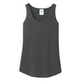 thumbnail image 5 of Yellow Rooster Women's Core Cotton Tank Top Charcoal XL, 5 of 6