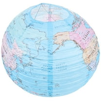 LABSERRON Planet Decorations Globe Lantern -Blue Paper 1Pack 12x12in