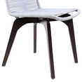 thumbnail image 2 of Island Outdoor Dark Eucalyptus Wood and Silver Rope Dining Chairs - Set of 2, 2 of 7