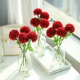 thumbnail image 5 of MAMOWEAR 12pcs Artificial Flowers Chrysanthemum Ball Flower Bouquet Silk Hydrangea Bridal Wedding for Home Garden Party Office Coffee House Decor, 5 of 7