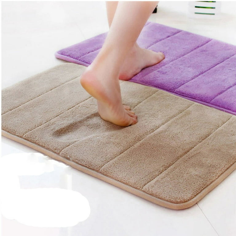 Non-slip Bath Mat Kitchen Rug Fluffy Bathroom Rug Soft Microfiber Shower  Mat, Quick Drying, Water Absorbent, Machine Washable-40 X 60cmblue