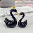 thumbnail image 1 of Estatua de Cisne de Resina 3D Colco Pintada Negro, 1 of 8