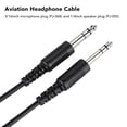 thumbnail image 3 of Cable De Repuesto Para Auriculares De Aviación, Enchufe De Micrófono De 3/16 Pulgadas, Cable De Auriculares De Aviación De 6,6 Pies Para Auriculares De Aviación, 3 of 7