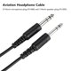 thumbnail image 3 of Cable De Repuesto Para Auriculares De Aviación, Plug And Play, Conector De Altavoz De 1/4 De Pulgada, Cubierta Exterior De PVC, Enchufe Doble GA, Cable Duradero Para Auriculares, 3 of 7
