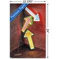 thumbnail image 3 of Three Illuminated Arrows Wall Poster with Pushpins, 22.375" x 34", 3 of 4