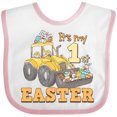 thumbnail image 3 of Inktastic It's My 1st Easter Construction Bunnies Boys or Girls Baby Bib, 3 of 4