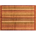 thumbnail image 1 of Ahgly Company Indoor Rectangle Abstract Orange Modern Area Rugs, 3' x 5', 1 of 4