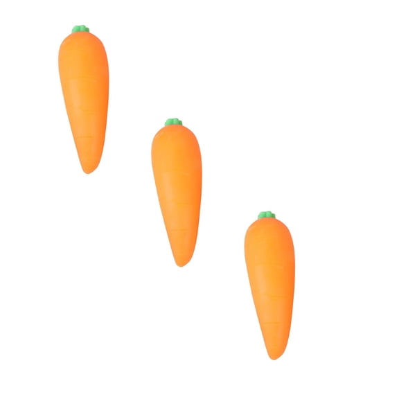 Wonitaaizi Carrot Stress Toys, Carrot Squishy, Squeeze Fidget for Adults Novelty Office Decor & Relaxation Tool（3pcs)