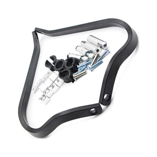 Hand Guards Crash Bar Lengthen Alloy Hand Guards Anti Fall Aluminum Alloy Motorcycle Handle Fitting Protective Motor Accessory Steering Black