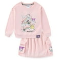 thumbnail image 2 of Hello Kitty Sanrio French Terry Sweatshirt and Skort Skirt Set (Girls), 2 Piece Set, Sizes 4-12, 2 of 9