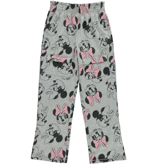 Disney Girls Minnie Mouse Adaptive Cargo Sweatpants, Little and Big Girls Sizes 4-16