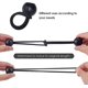 thumbnail image 4 of 25 Pcs Elastic Ball Tensioner, Pavilion Tarp Tensioner, Camping, Rope Tent, Extension Cord Bundle Curtain - Black, 4 of 4