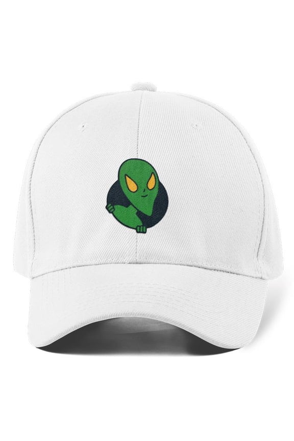 Cute Alien Peeking Hat Hat -Image by Shutterstock, Small
