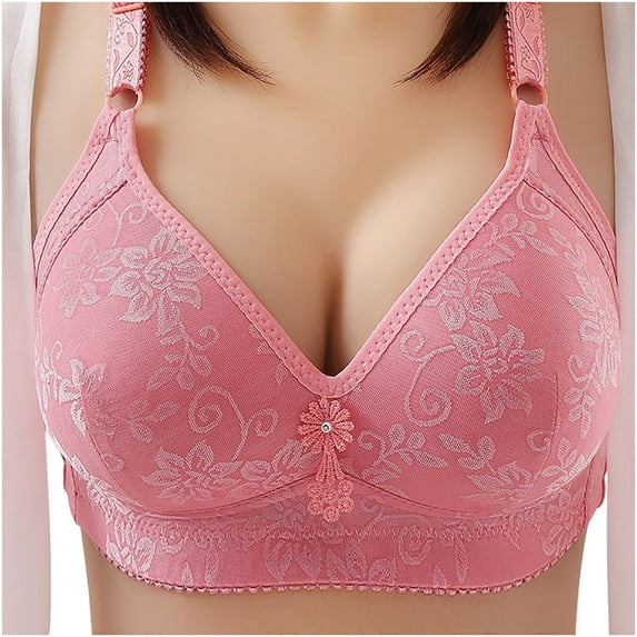 Bigersell Everyday Bra Women's Bra Wire Free Underwear One-Piece Bra Everyday Underwear Female Nylon Sports Bra for Women Regular T-Shirt Bra, Style 854, Hot 40