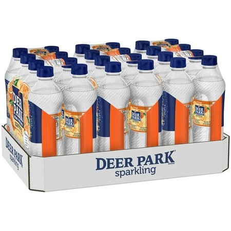 Deer Park® Sparkling Natural Spring Water Orange 24 0.5 L (Best Tasting Bottled Water Uk)