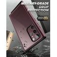 thumbnail image 4 of SUPCASE Unicorn Beetle Edge Pro Series Case for Samsung Galaxy S22Ultra (2022 Release), Slim Frame Clear Case with Transparent Back & Built-in Screen Protector (Wine), 4 of 9