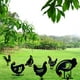 thumbnail image 2 of A Estacas de animales de gallo, silueta de pollo para jardín familiar, pila de sombra, decoración artística de jardín, 2 of 5