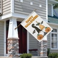 thumbnail image 3 of Happy Halloween Garden Flag Gnome Pumpkin Flags Double Sided Vertical Burlap Yard Outdoor Halloween Decor 28x40 Inch, 3 of 6