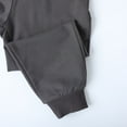 thumbnail image 6 of HILEELANG Baby Boys Cotton Jogger Sweatpants 3 Pack, Black LightGrey Dark gray Soft Elastic Waist Playwear Sport Pants with Pockets, Sizes 18M, 6 of 7