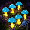 thumbnail image 1 of Solar Mushroom Fairy String Lights LED Outdoor Garden Ornament Statues Yard Deco, 1 of 11
