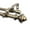 Antique Gold, variant on Home Window Decorative Palace Double Curtain Rod 28-48 inch - Black